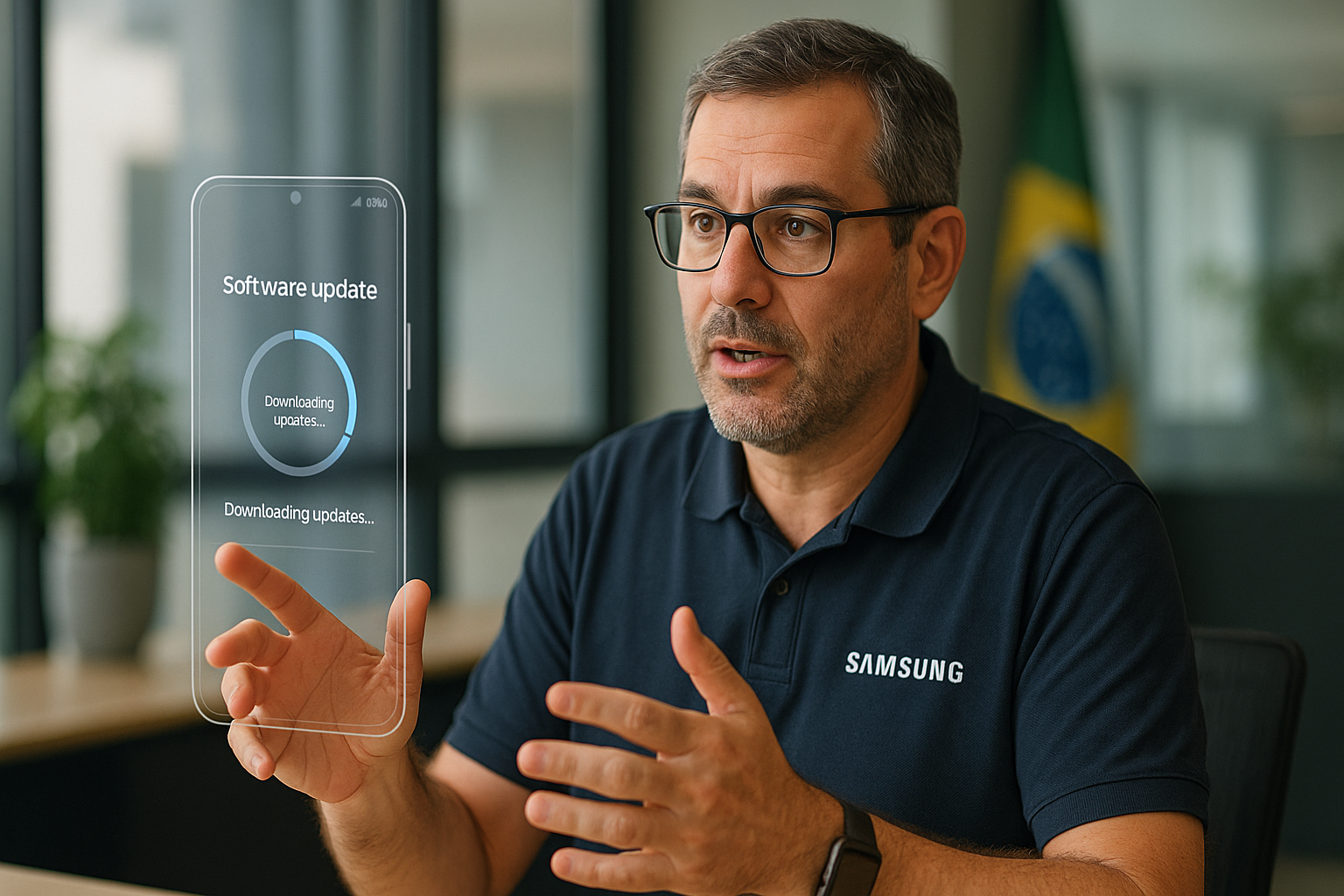 Renato Citrini, gerente da Samsung, detalha a rapidez One UI Brasil e o processo de testes com Google e operadoras.