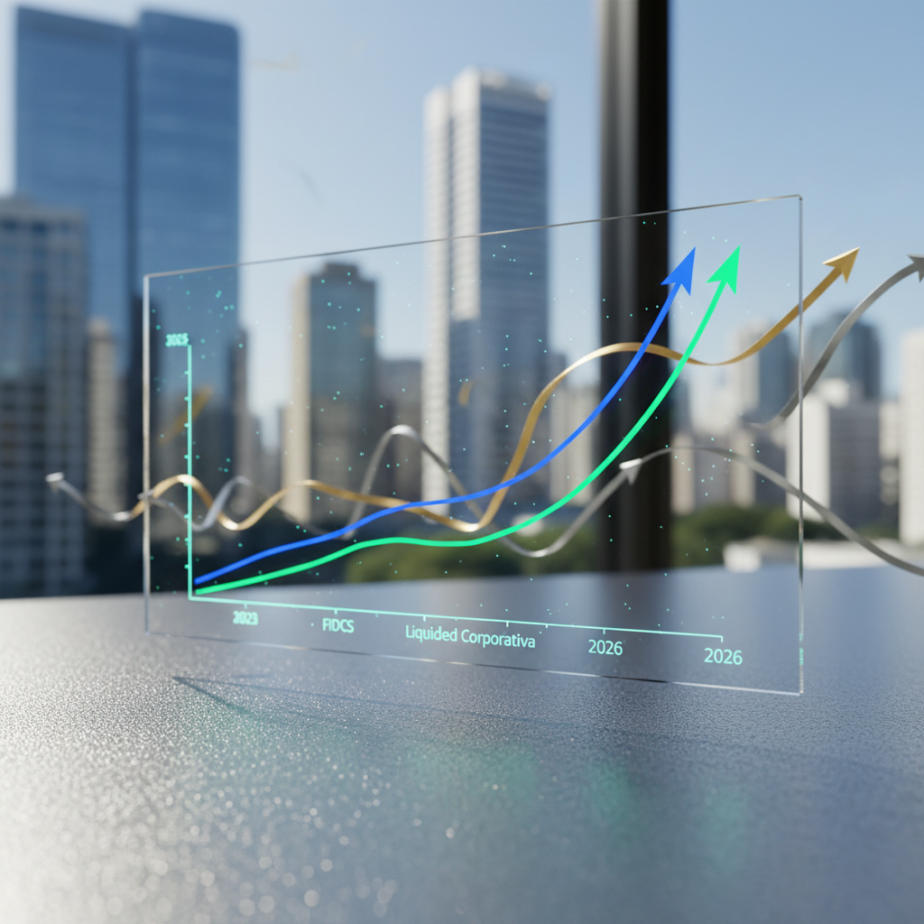 FIDCs liquidez corporativa — Gráfico ilustrando o crescimento dos FIDCs e seu impacto positivo na liquidez corporativa brasil