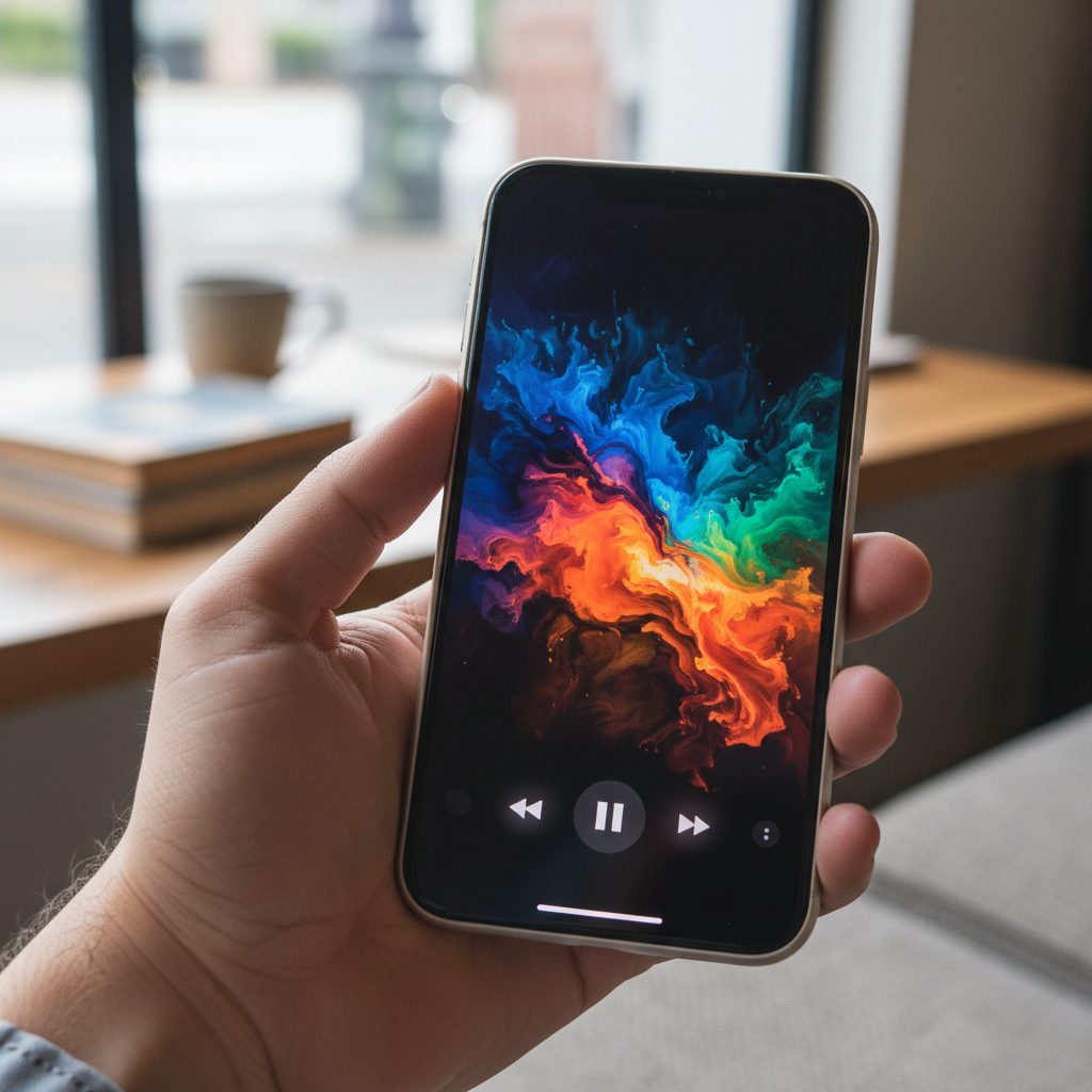YouTube Music novo visual — Interface do YouTube Music apresentando um novo visual com capa de álbum em tela cheia, reminisce