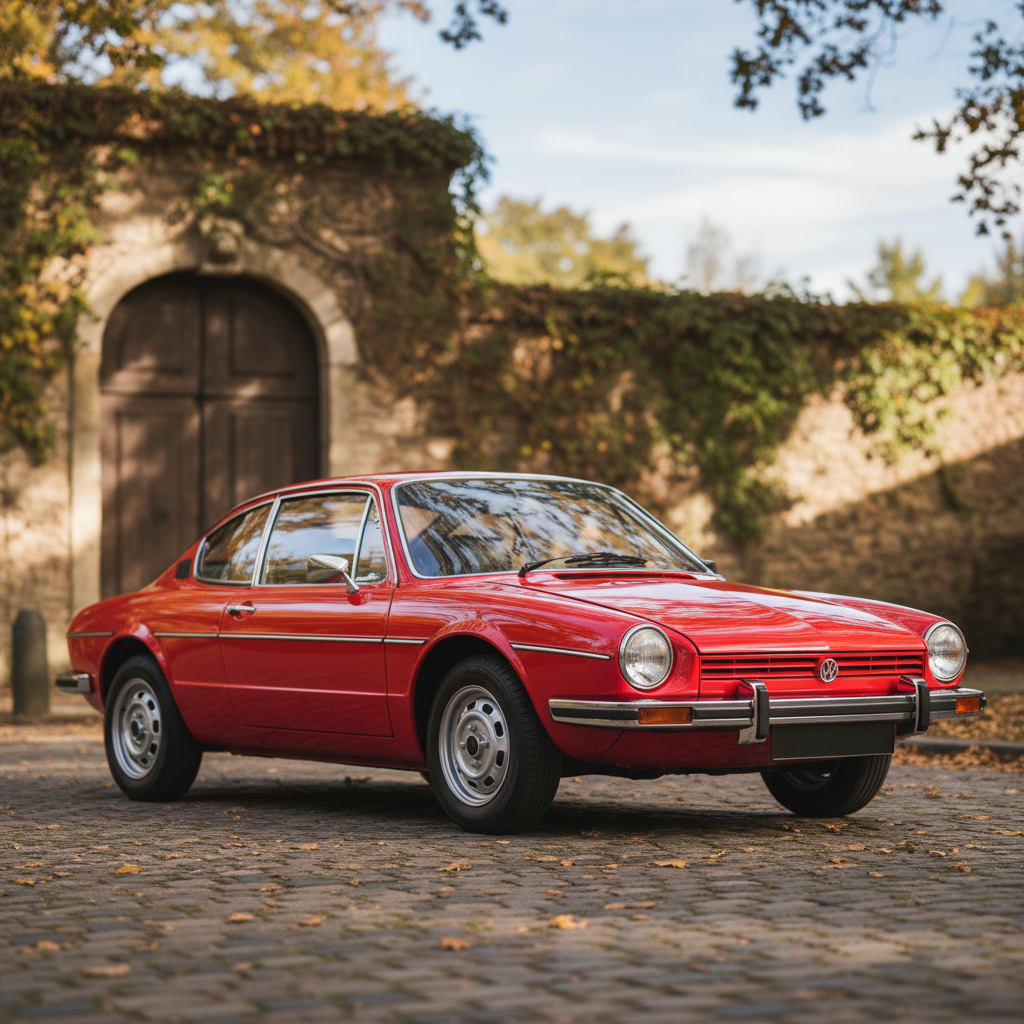 Um Volkswagen SP2 vermelho clássico em destaque, simbolizando o alto Volkswagen SP2 preço e seu valor histórico no Brasil para colecionadores.