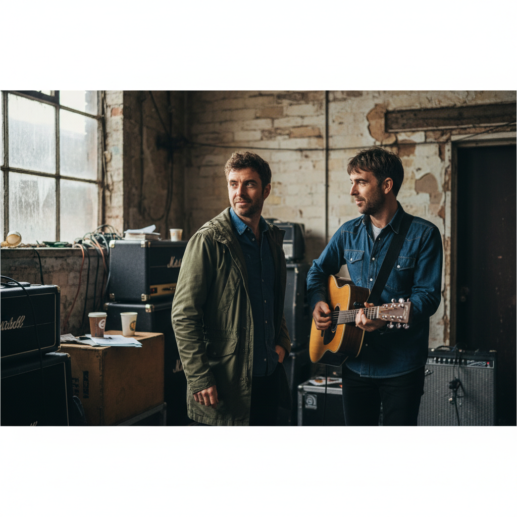 reconciliação irmãos Gallagher — Liam e Noel Gallagher, do Oasis, em reaproximação, câmera discreta flagra a reconciliação do